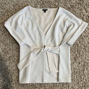 Express tie front dress blouse